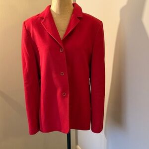 Lord & Taylor Vibrant Red Women's Blazer